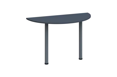 EJC 1 - 120 přístavba jednací, kovová podnož stříbrná, síla desky 18 mm, široká 1200 mm, antracit