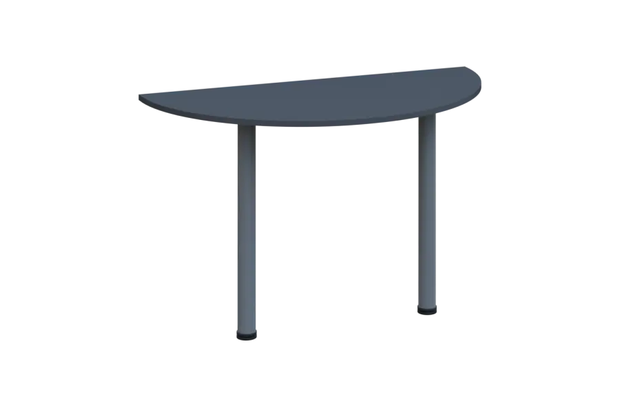 EJC 1 - 120 přístavba jednací, kovová podnož stříbrná, síla desky 18 mm, široká 1200 mm, antracit