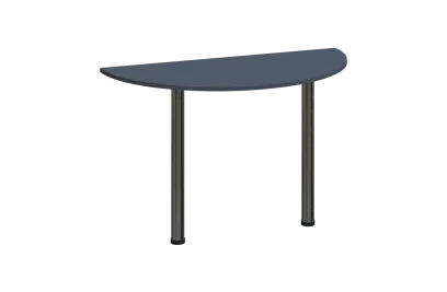 EJC 1 - 120 přístavba jednací, kovová podnož chrom, síla desky 18 mm, široká 1200 mm, antracit