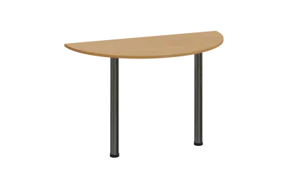 EJC 1 - 120 přístavba jednací, kovová podnož chrom, síla desky 18 mm, široká 1200 mm, buk Royal