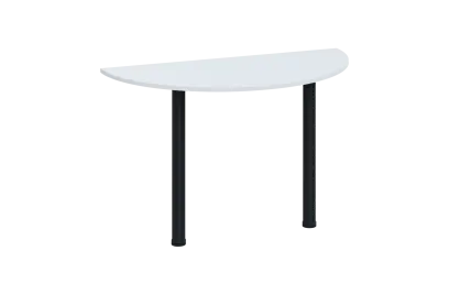 EJC 1 - 120 přístavba jednací, kovová podnož černá, síla desky 18 mm, široká 1200 mm, bílá