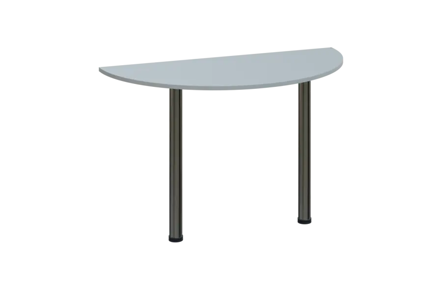 EJC 2 - 120 přístavba jednací, kovová podnož chrom, deska 25 mm, široká 1200 mm, šedá