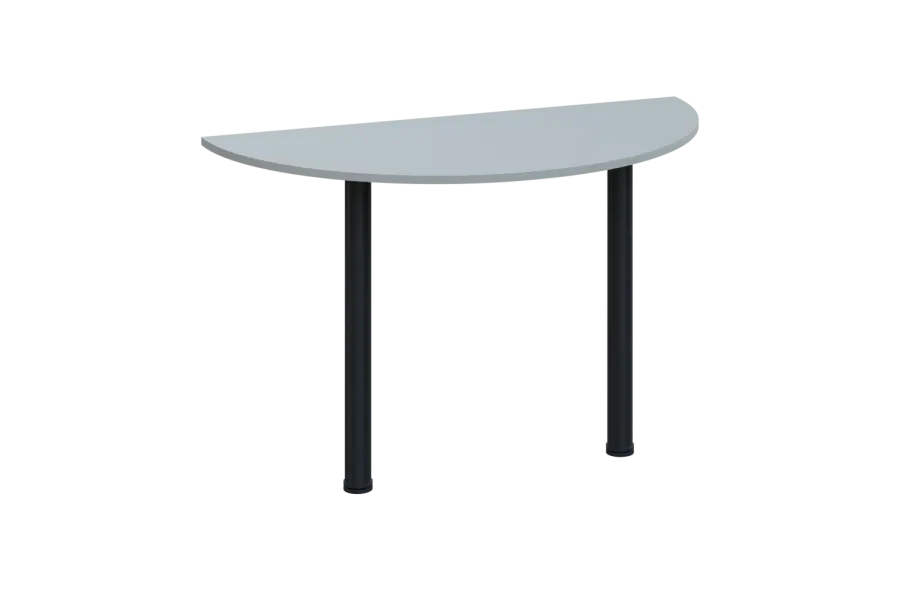 EJC 2 - 120 přístavba jednací, kovová podnož černá, deska 25 mm, široká 1200 mm, šedá