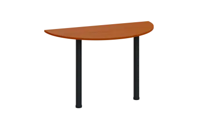 EJC 2 - 120 přístavba jednací, kovová podnož černá, deska 25 mm, široká 1200 mm, třešeň šumavská