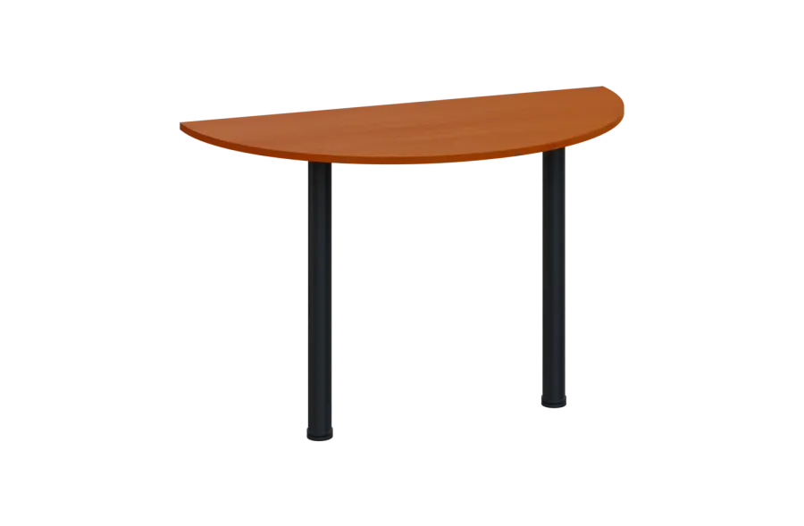 EJC 2 - 120 přístavba jednací, kovová podnož černá, deska 25 mm, široká 1200 mm, třešeň šumavská