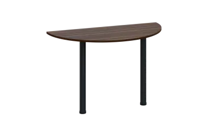 EJC 2 - 120 přístavba jednací, kovová podnož černá, deska 25 mm, široká 1200 mm, ořech královský