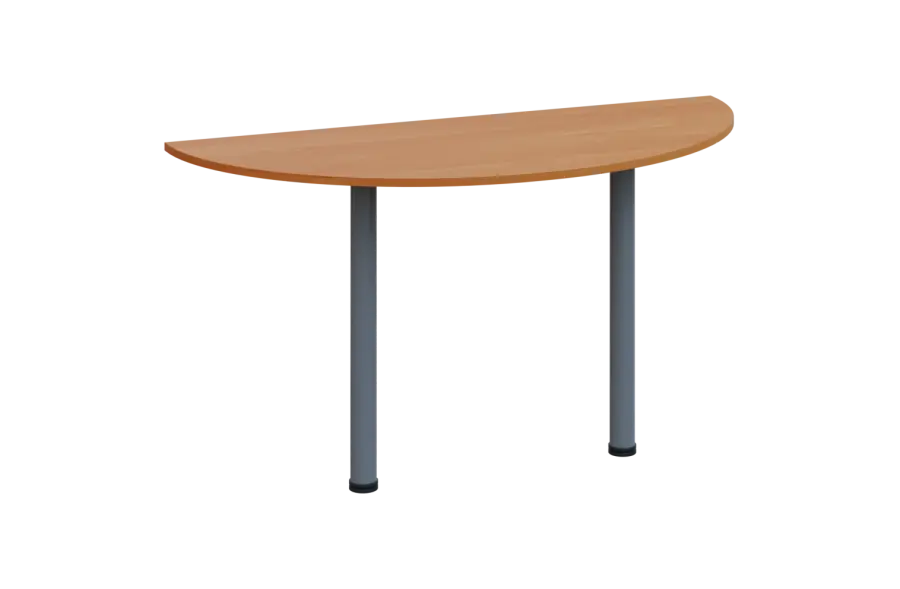 EJC 1 - 140 přístavba jednací, kovová podnož stříbrná, síla desky 18 mm, široká 1400 mm, olše jantar