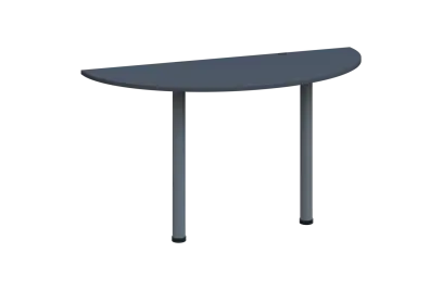 EJC 1 - 140 přístavba jednací, kovová podnož stříbrná, síla desky 18 mm, široká 1400 mm, antracit