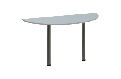 EJC 1 - 140 přístavba jednací, kovová podnož chrom, síla desky 18 mm, široká 1400 mm, šedá