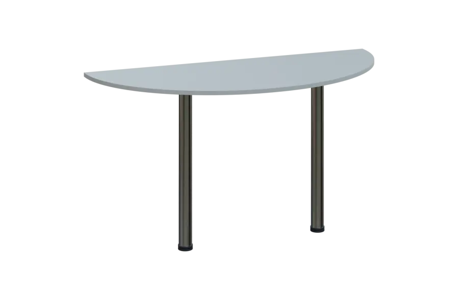 EJC 1 - 140 přístavba jednací, kovová podnož chrom, síla desky 18 mm, široká 1400 mm, šedá