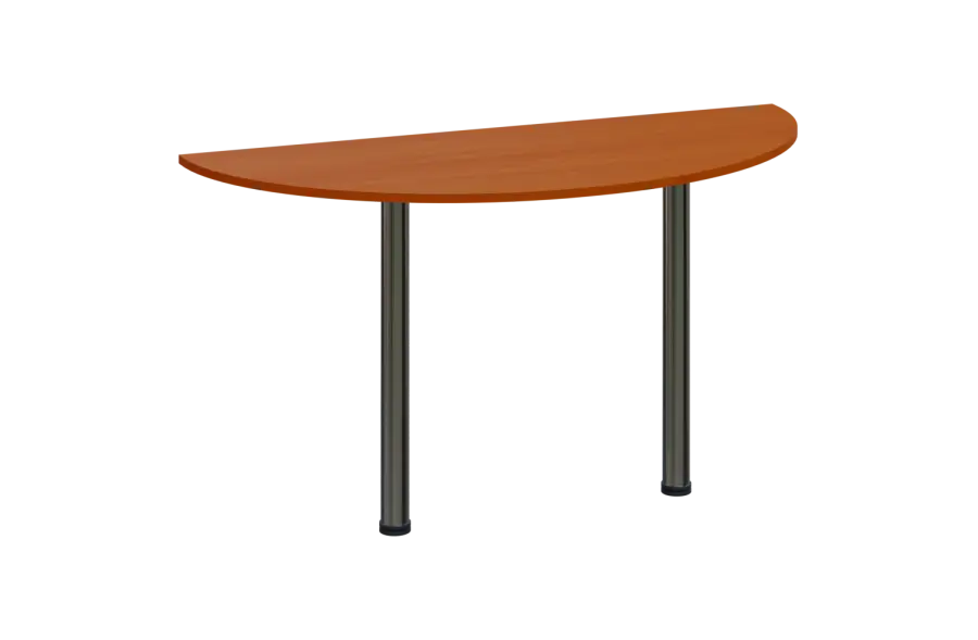 EJC 1 - 140 přístavba jednací, kovová podnož chrom, síla desky 18 mm, široká 1400 mm, třešeň šumavská