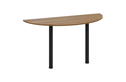 EJC 1 - 140 přístavba jednací, kovová podnož černá, síla desky 18 mm, široká 1400 mm, ořech světlý