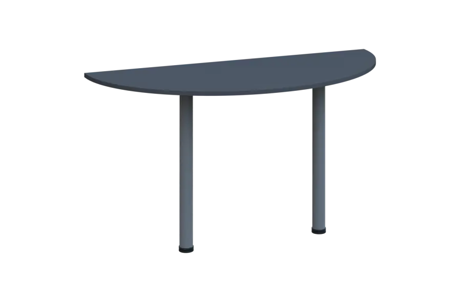 EJC 2 - 140 přístavba jednací, kovová podnož stříbrná, síla desky 25 mm, široká 1400 mm, antracit