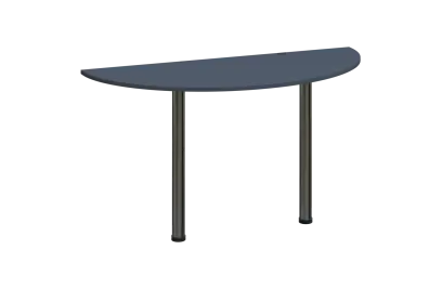 EJC 2 - 140 přístavba jednací, kovová podnož chrom, síla desky 25 mm, široká 1400 mm, antracit