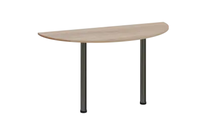 EJC 2 - 140 přístavba jednací, kovová podnož chrom, síla desky 25 mm, široká 1400 mm, dub bardolino