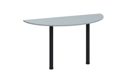 EJC 2 - 140 přístavba jednací, kovová podnož černá, síla desky 25 mm, široká 1400 mm, šedá