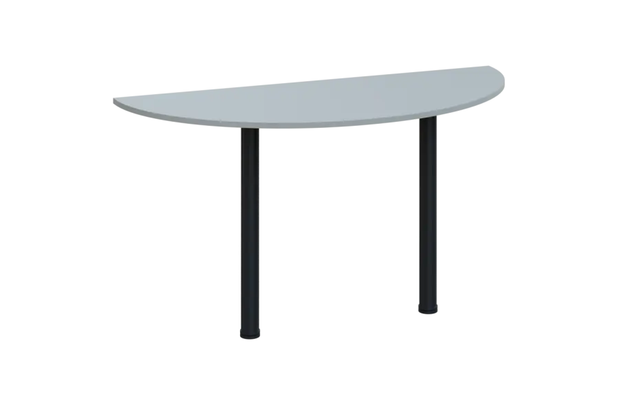 EJC 2 - 140 přístavba jednací, kovová podnož černá, síla desky 25 mm, široká 1400 mm, šedá