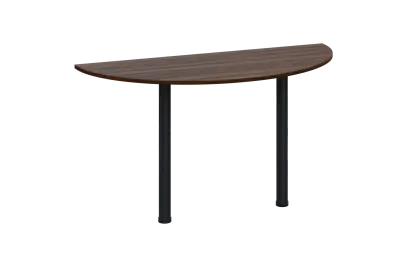 EJC 2 - 140 přístavba jednací, kovová podnož černá, síla desky 25 mm, široká 1400 mm, ořech královský