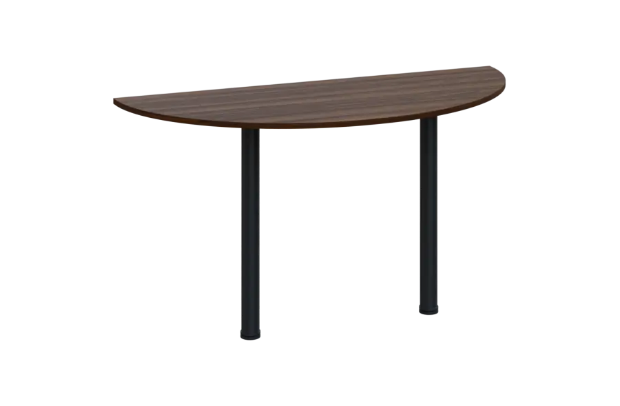 EJC 2 - 140 přístavba jednací, kovová podnož černá, síla desky 25 mm, široká 1400 mm, ořech královský