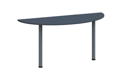 EJC 1 - 160 přístavba jednací, kovová podnož stříbrná, deska 18 mm, široká 1600 mm, antracit