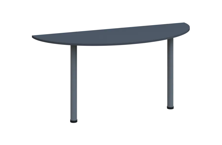 EJC 1 - 160 přístavba jednací, kovová podnož stříbrná, deska 18 mm, široká 1600 mm, antracit