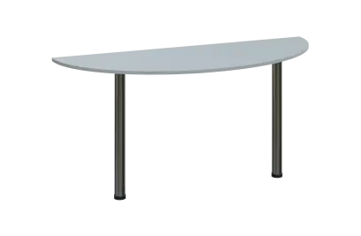 EJC 1 - 160 přístavba jednací, kovová podnož chrom, deska 18 mm, široká 1600 mm, šedá