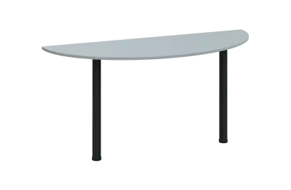 EJC 1 - 160 přístavba jednací, kovová podnož černá, deska 18 mm, široká 1600 mm, šedá