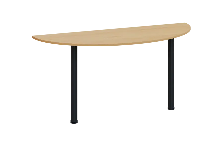 EJC 1 - 160 přístavba jednací, kovová podnož černá, deska 18 mm, široká 1600 mm, javor horský