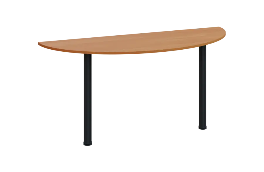 EJC 1 - 160 přístavba jednací, kovová podnož černá, deska 18 mm, široká 1600 mm, olše jantar