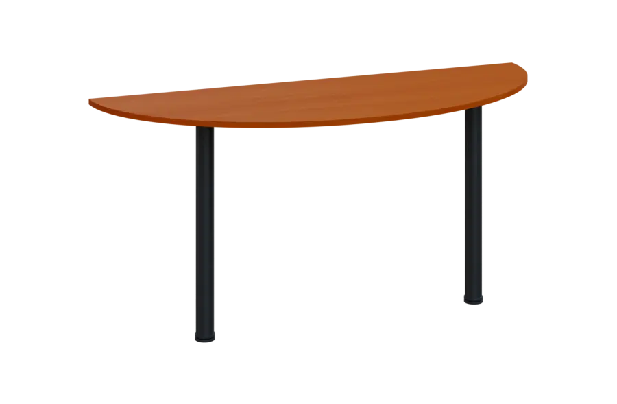 EJC 1 - 160 přístavba jednací, kovová podnož černá, deska 18 mm, široká 1600 mm, třešeň šumavská