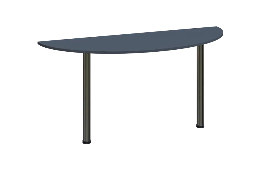 EJC 2 - 160 přístavba jednací, kovová podnož chrom, deska 25 mm, široká 1600 mm, antracit