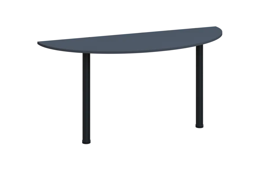 EJC 2 - 160 přístavba jednací, kovová podnož černá, deska 25 mm, široká 1600 mm, antracit