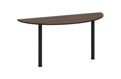 EJC 2 - 160 přístavba jednací, kovová podnož černá, deska 25 mm, široká 1600 mm, ořech královský