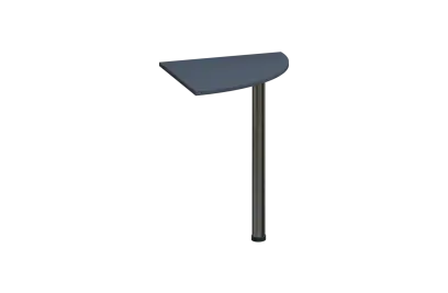 ES 16 - 6 deska spojovací s nohou, deska 18 mm lamino - antracit, podnož chrom