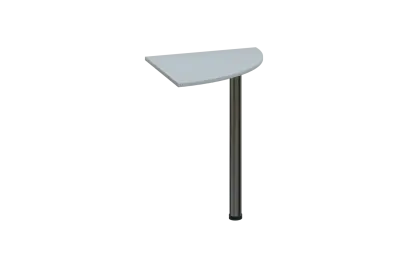 ES 16 - 6 deska spojovací s nohou, deska 18 mm lamino - šedá, podnož chrom