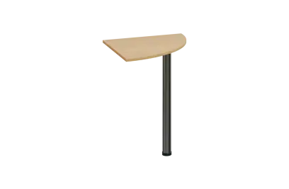 ES 16 - 6 deska spojovací s nohou, deska 18 mm lamino - javor horský, podnož chrom