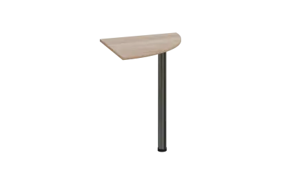 ES 16 - 6 deska spojovací s nohou, deska 18 mm lamino - dub bardolino, podnož chrom