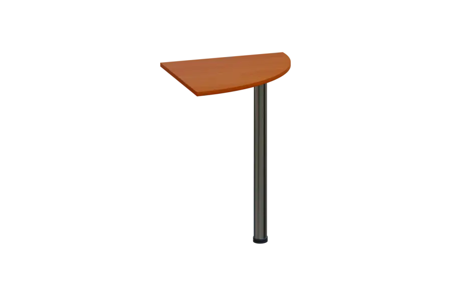 ES 16 - 6 deska spojovací, kovová podnož chrom, síla desky 18 mm, široká 600 mm, třešeň šumavská