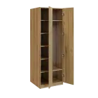 Q 223-60 skříň šatní, 2-dvéřová, 600x600x1800 mm, ořech světlý