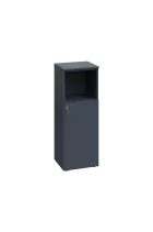 EN 3 - 4DN skříňka  dveřová/nika, úzká, pravá lamino - antracit