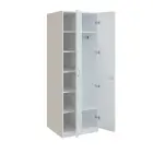 Q 223-60 skříň šatní, 2-dvéřová, 600x600x1800 mm, bílá