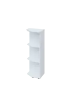 EZ 3 - 4 skříňka rohová, vnější, úzká lamino - bílá, levé provedení