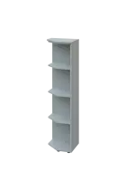 EZ 4 - 4 skříň rohová, vnější, úzká lamino - šedá, levé provedení