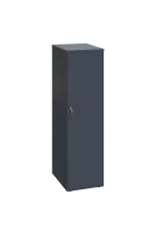 EST 4 - 42 šatní skříň, 1-dveřová, tyč, pravá, 1450x400x600, antracit