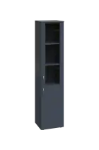 EN 5 - 4DS skříň 2-dveřová/1-sklo/, úzká, pravá lamino - antracit