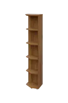 EZ 5 - 4 skříň rohová, vnější, úzká lamino - ořech světlý, provedení levé