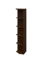 EZ 5 - 4 skříň rohová, vnější, úzká lamino - ořech královský, provedení levé