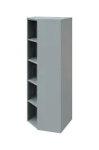 EV 5 - 7 skříň rohová, vnitřní, úzká lamino - šedá, provedení levé