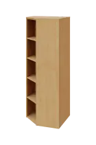 EV 5 - 7 skříň rohová, vnitřní, úzká lamino - javor horský, provedení levé