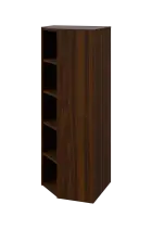 EV 5 - 7 skříň rohová, vnitřní, úzká lamino - ořech královský, provedení levé